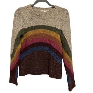 Faherty Sammy Wool Blend Over The Rainbow Sweater Size Small